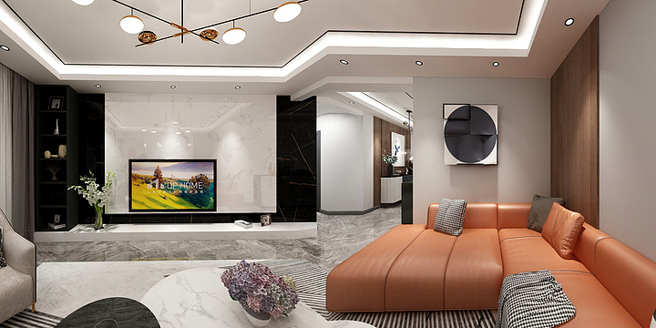 梅设计-曹钦胡姐雅居-装修设计方案