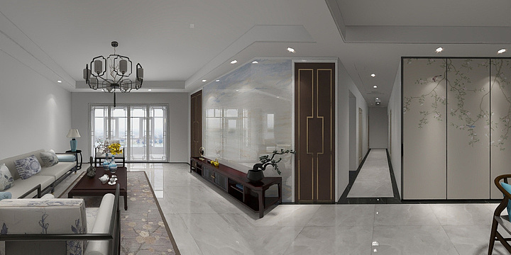 设计全景展示-政合花园C区方案二-装修设计方案