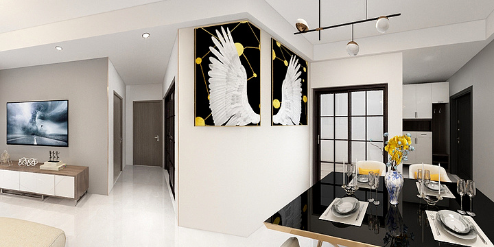 翟墨成桦-凰城华府效果图-装修设计方案