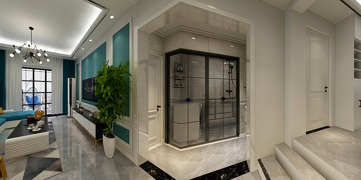 A直走卟回头-蓝调一品-装修设计方案