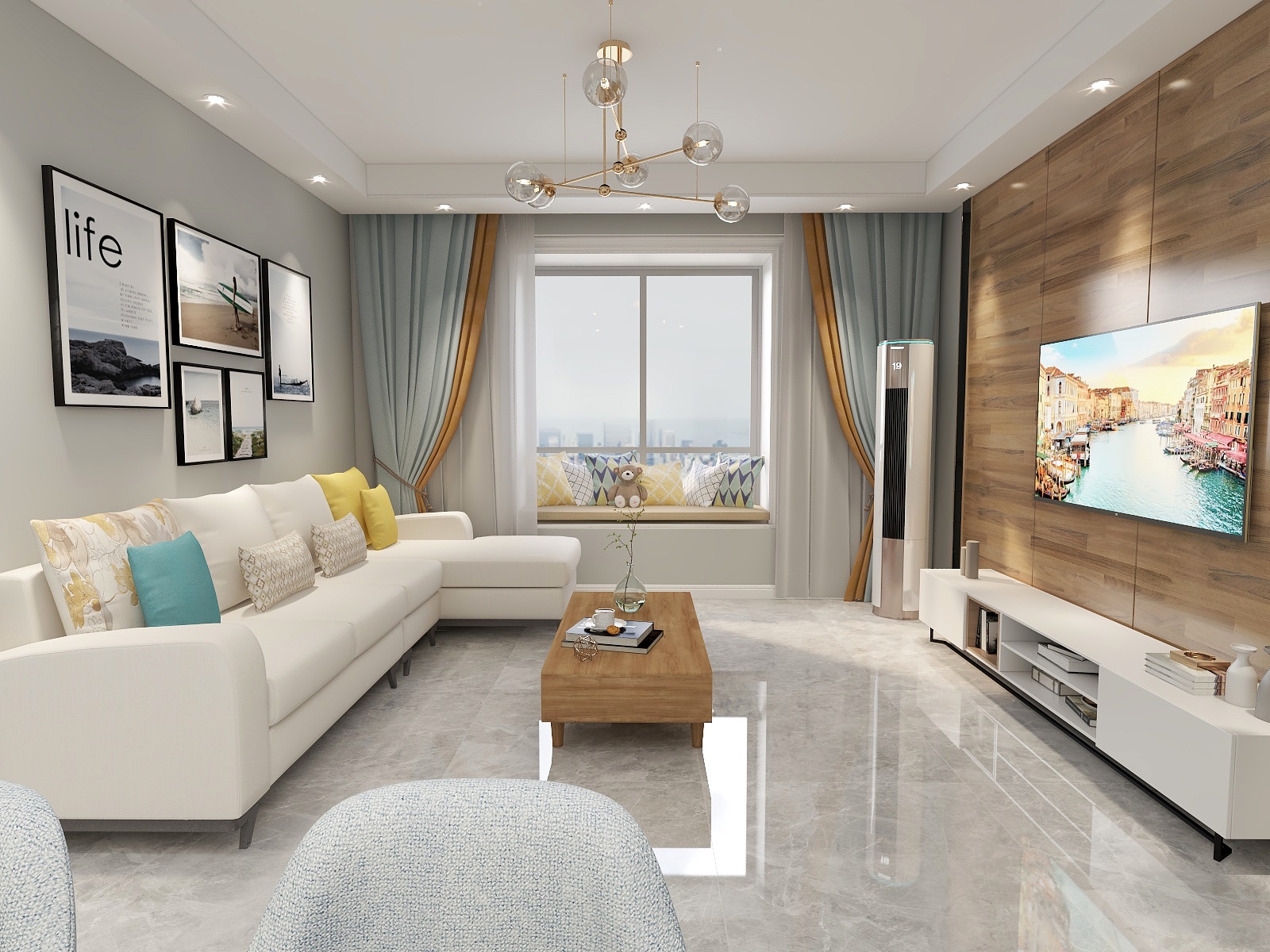 七因秦-鑫和国际佳园-北欧-装修设计方案