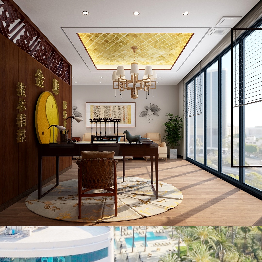 设计行远-足疗店.dwgj建模-装修设计方案