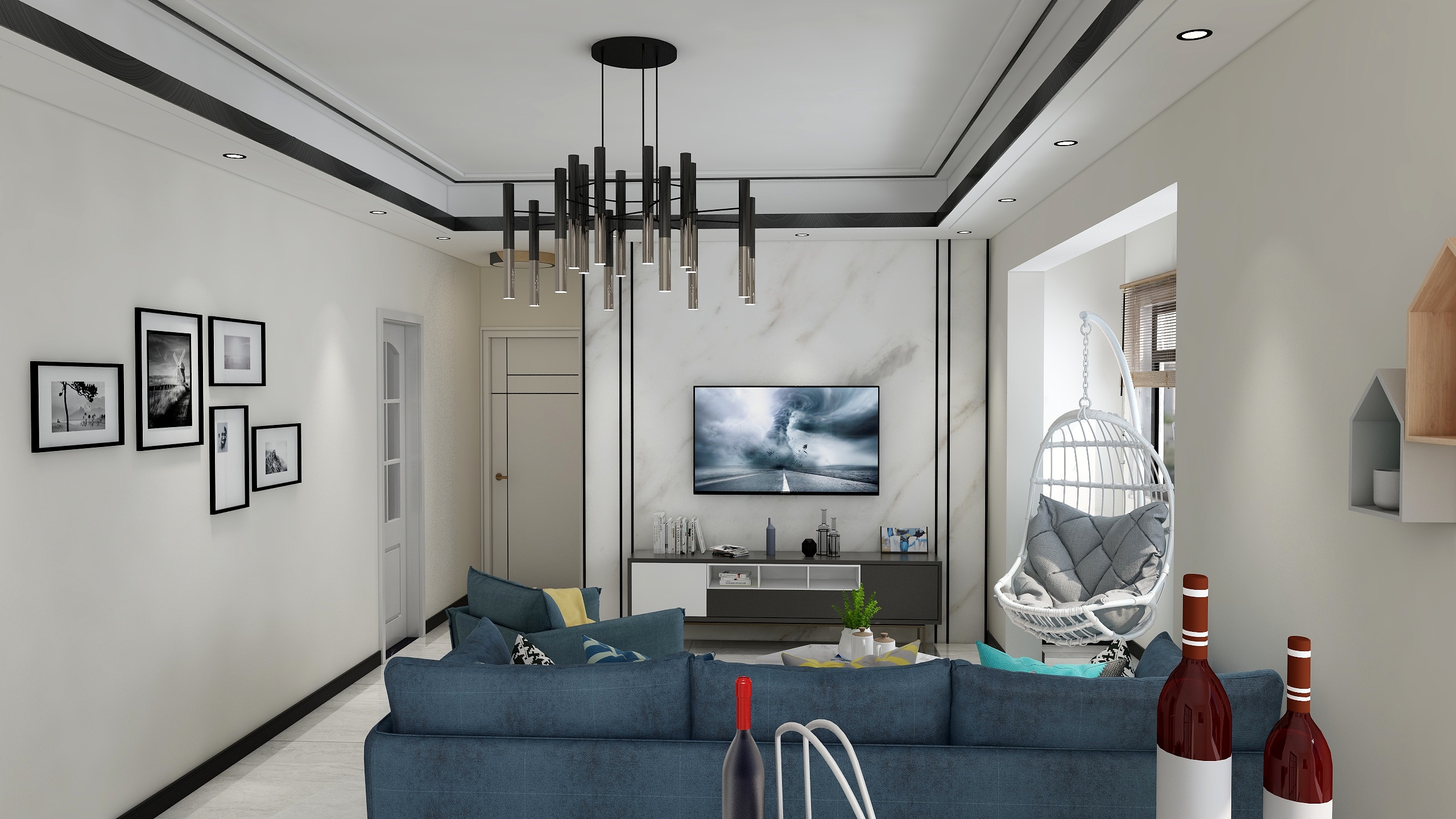 半吊子设计者-瑞和园89.50㎡B户型3室2厅1卫-装修设计方案