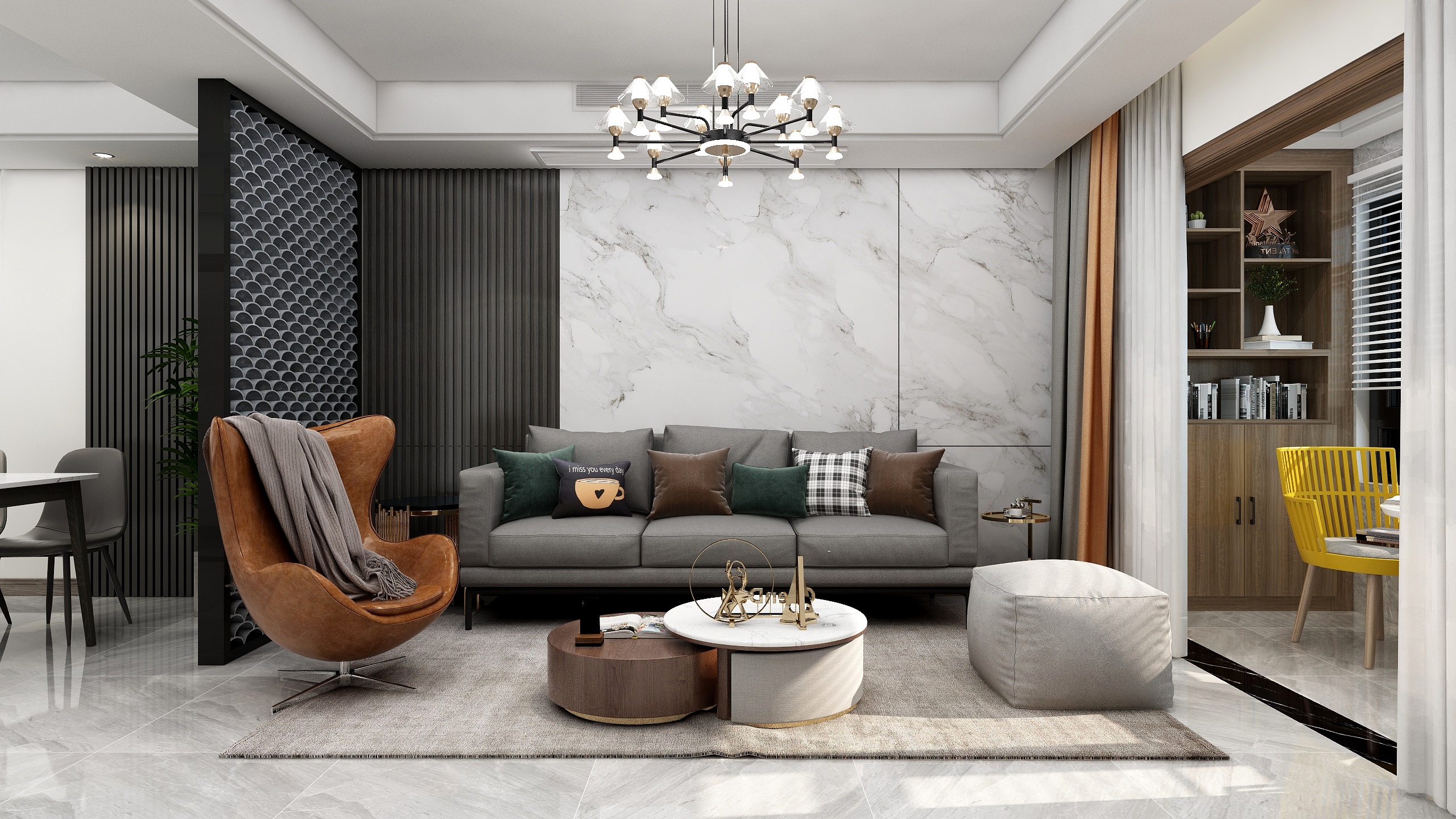 言設-119平|现代三居-顾-装修设计方案