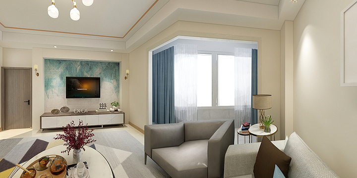 洛可可15911595240-西山营18栋1单元702-效果图-装修设计方案
