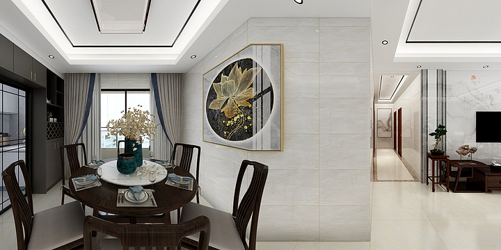 空间设计-施工-河源天和城25栋701雅居-装修设计方案