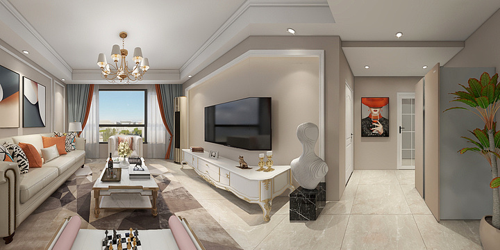 天盛立家装饰李远-万华国际谢姐简欧风格-装修设计方案