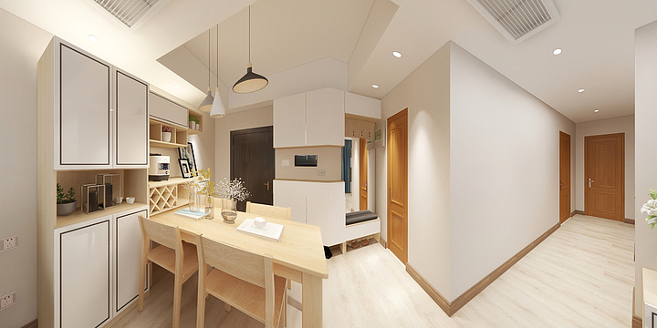 上海尚居云整装有限公司-可逸兰亭|系统柜定制-装修设计方案