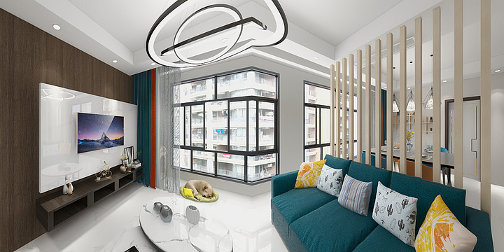 赵小姐的禹先生-瑞和园89.50㎡B户型3室2厅1卫-装修设计方案