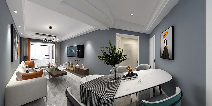 轻雨-平高书香名邸-装修设计方案