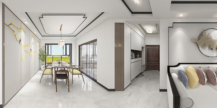 DesignerCJ-合众领岛--A户型113.85平米-装修设计方案