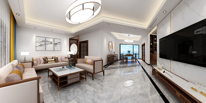 设计欧阳盼-新中式：所见即所得-装修设计方案