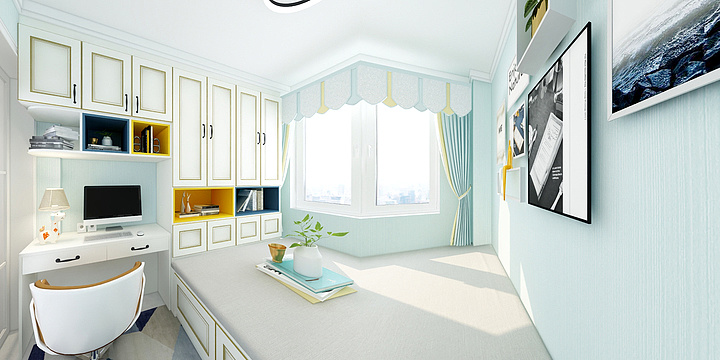 室内设计小衣-成山御苑111平方户型样板间-装修设计方案