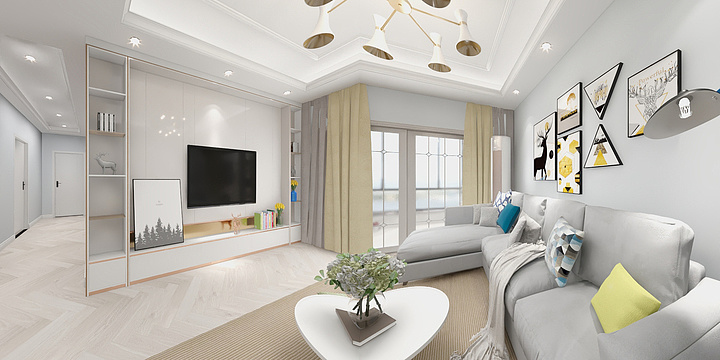 lv吕布-德信海德公园猫咪公主小窝-装修设计方案