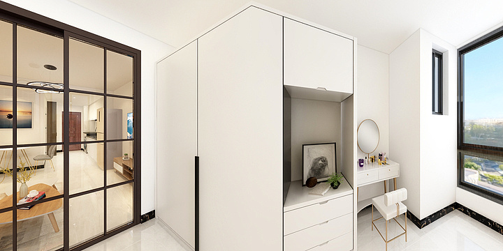 楠枋向北-南翔汽车城7#1502-装修设计方案