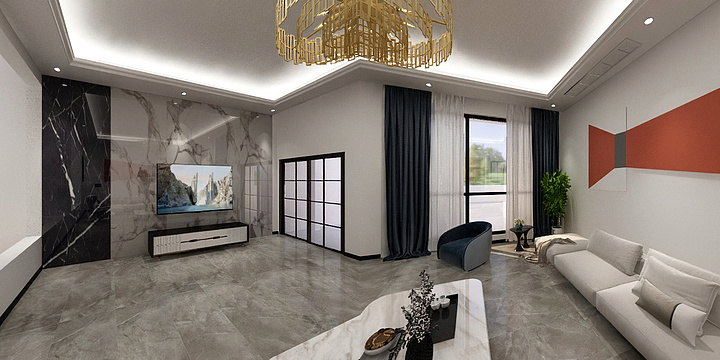 明月照高楼-半岛别墅603-装修设计方案