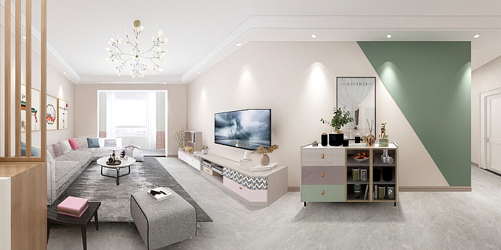 芬乐全屋定制-知行园108方案效果图-装修设计方案