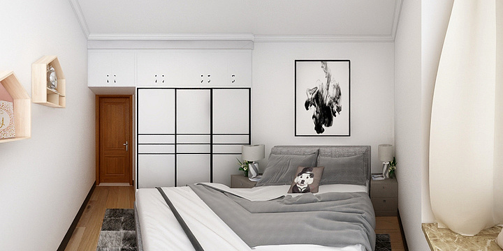 概念DI空间-金润城次卧户型图-装修设计方案