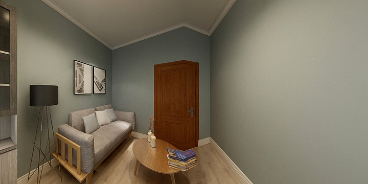 历雅男-财富家园书房效果图-装修设计方案