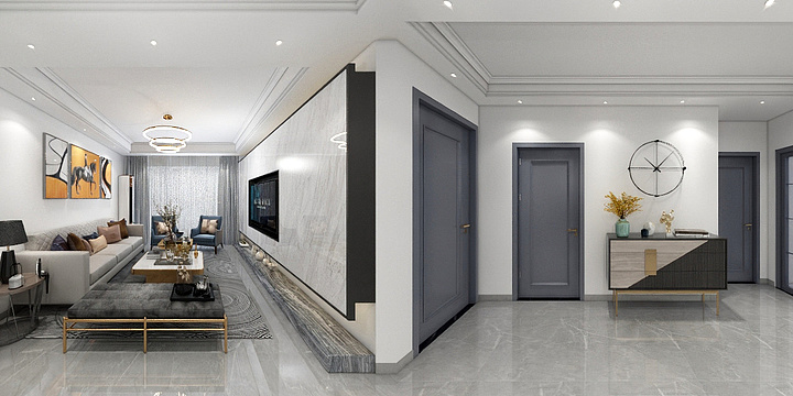 伊娜123-客餐厅-装修设计方案