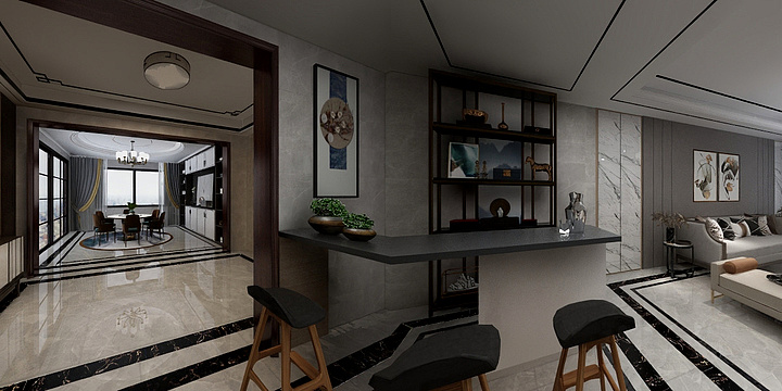 designerWJ-高塍翟总雅居大厅-装修设计方案