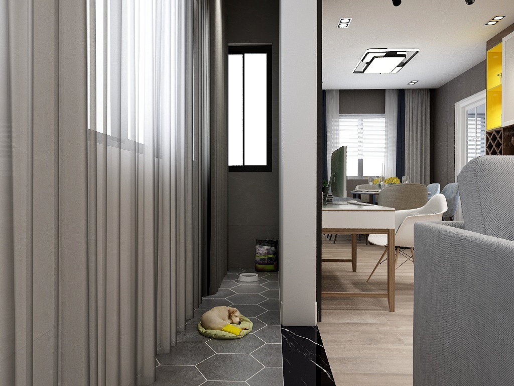 梁立军13415568811-瑞和园89.50㎡B户型3室2厅1卫-装修设计方案