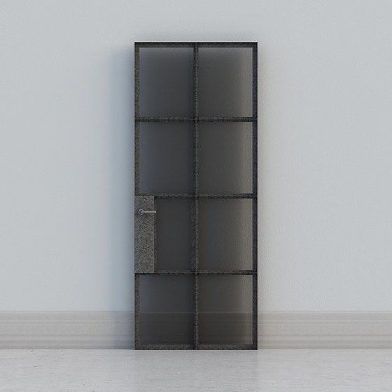 steel+industrial+door+.skp
