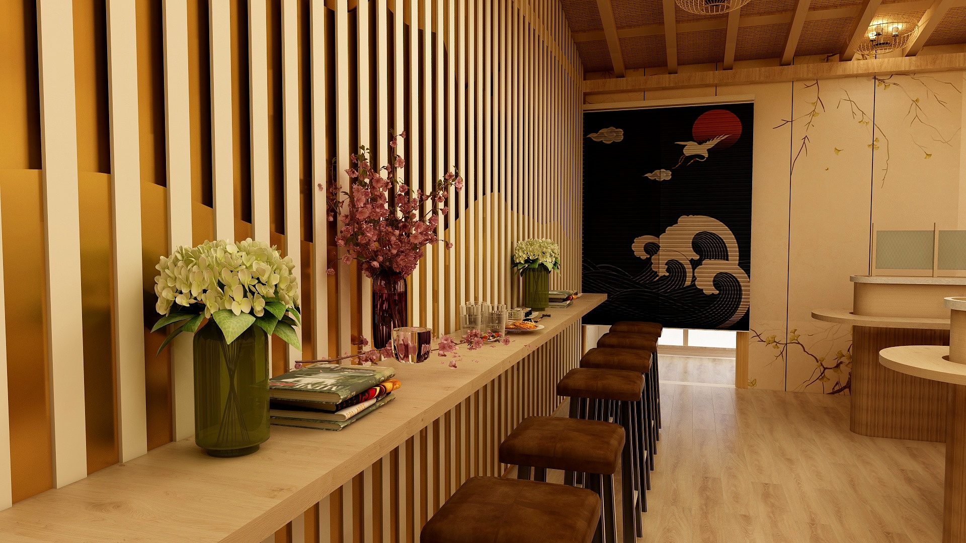 傅拾壹-日式—寿司店-装修设计方案