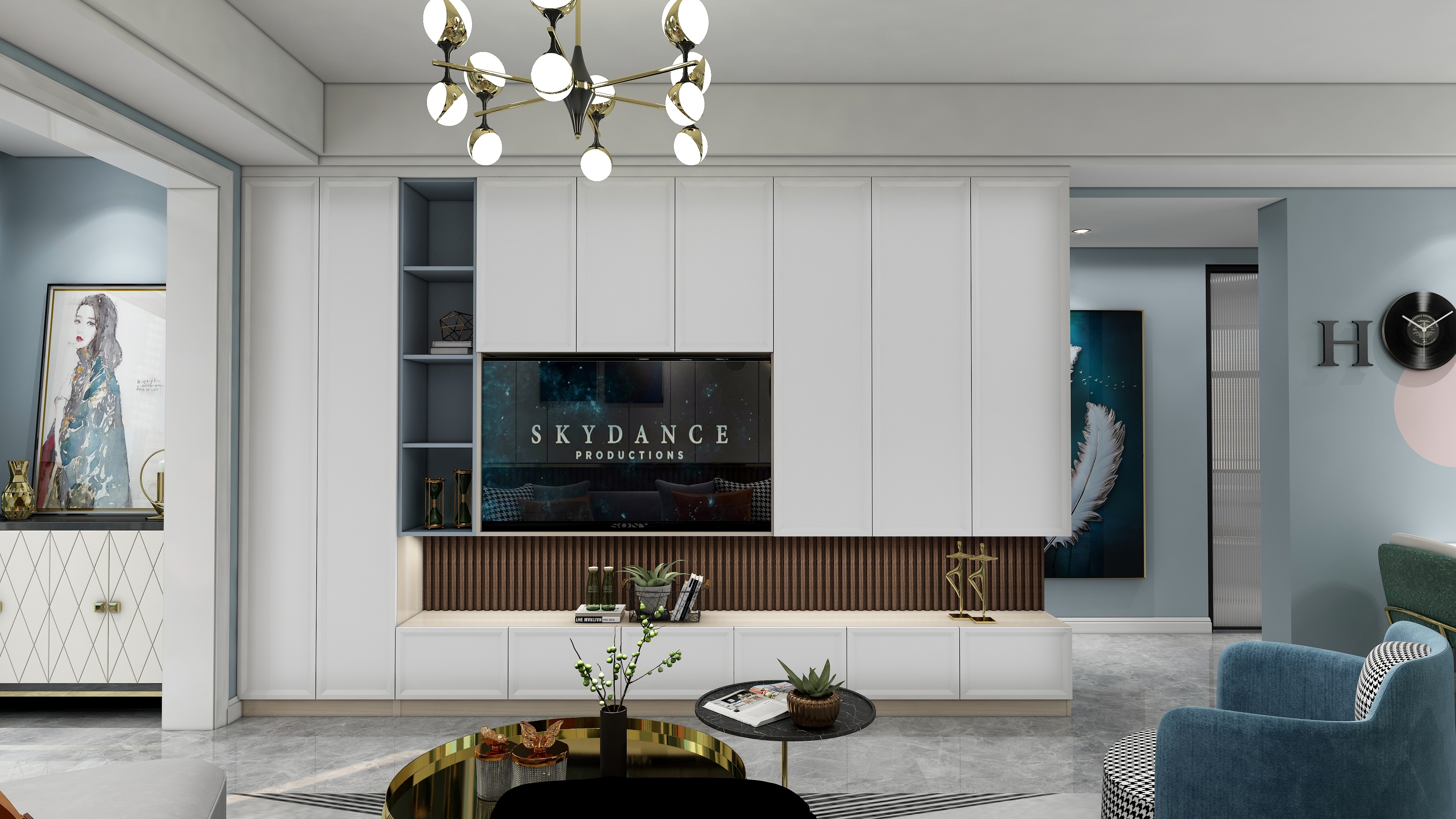 水沝淼设计-101平-北欧三居-装修设计方案