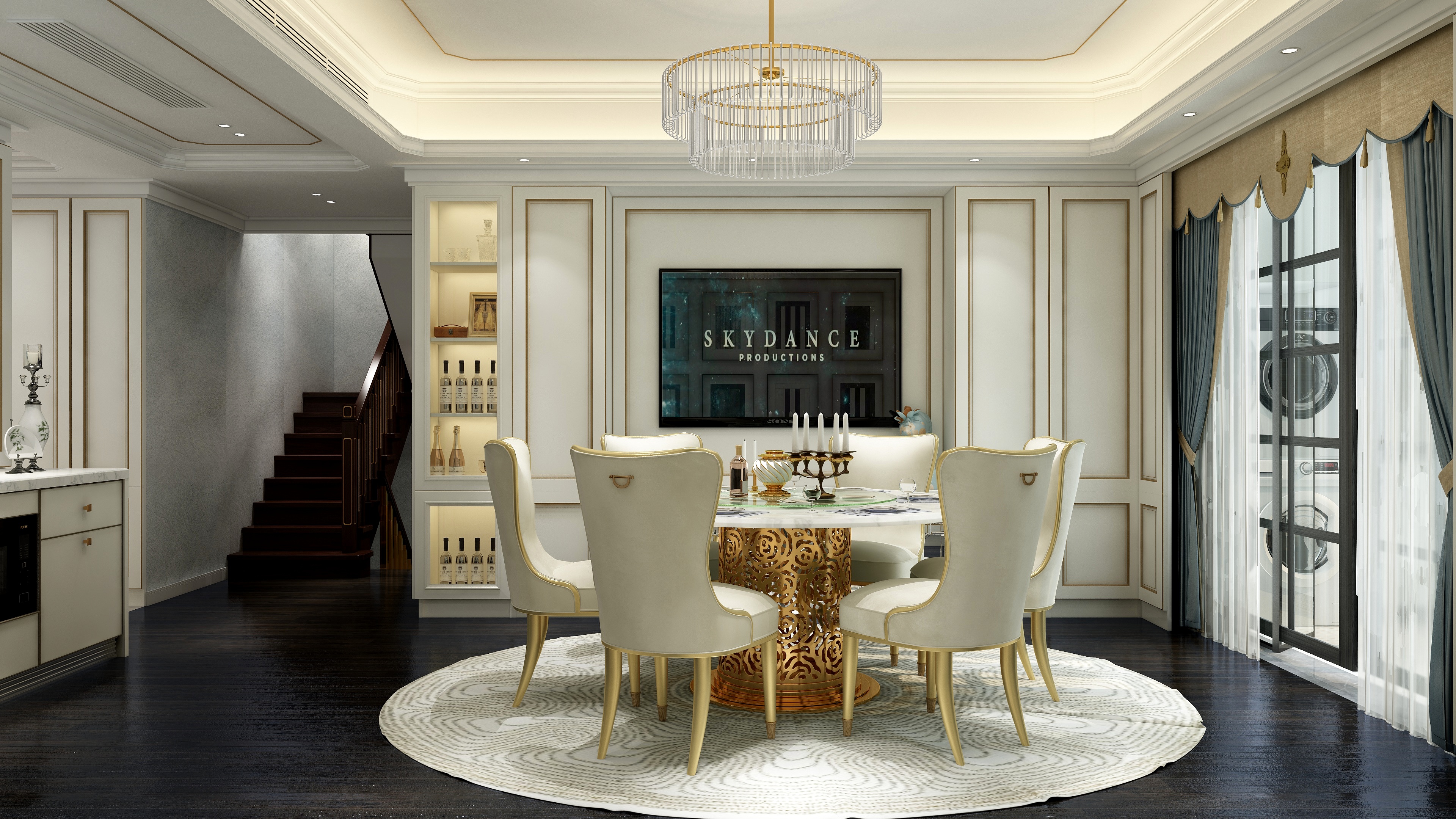 黄建-《切尔西》轻奢新古典|别墅装修效果图