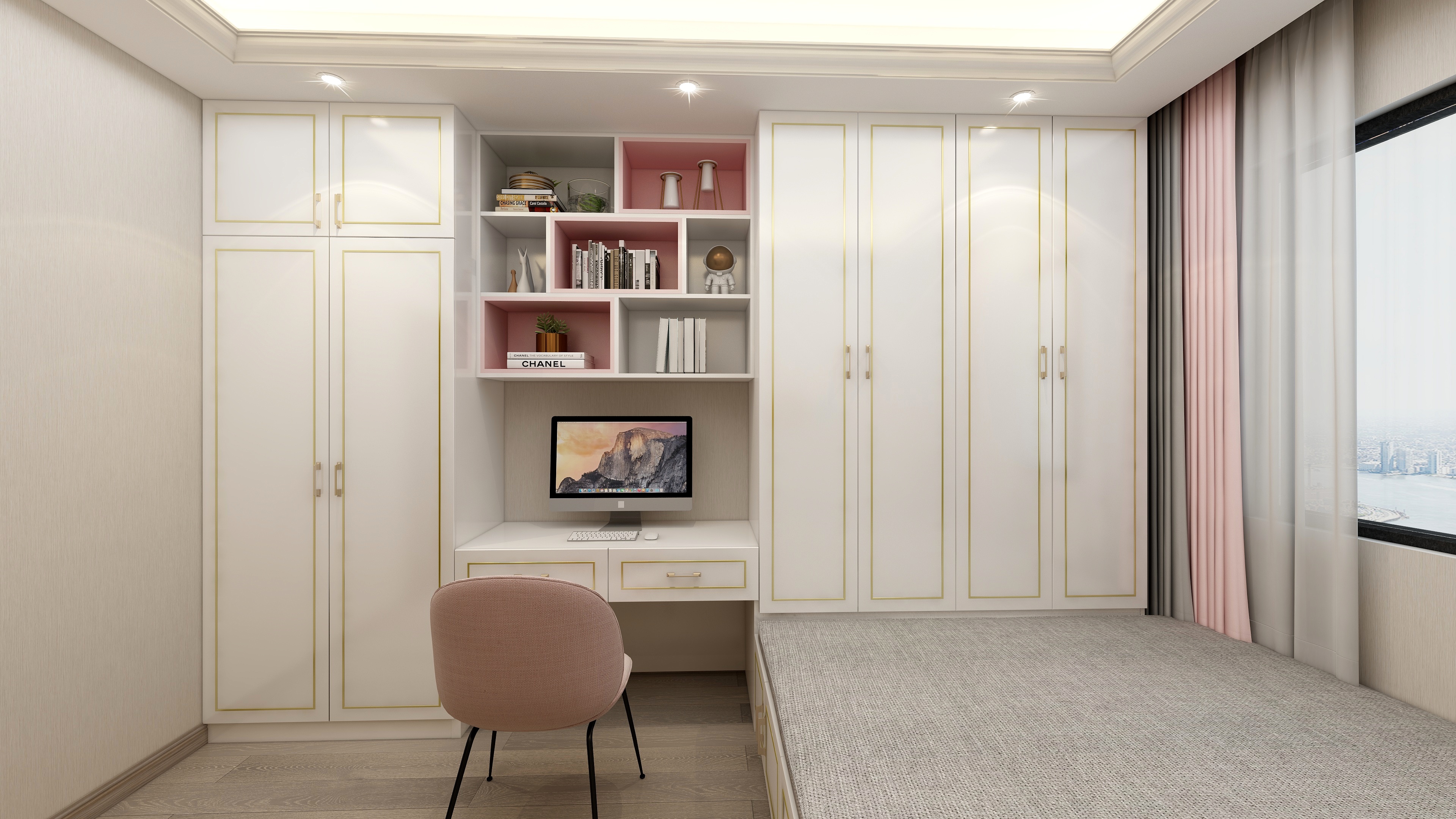 钱湘桃-新中式风格装修效果图