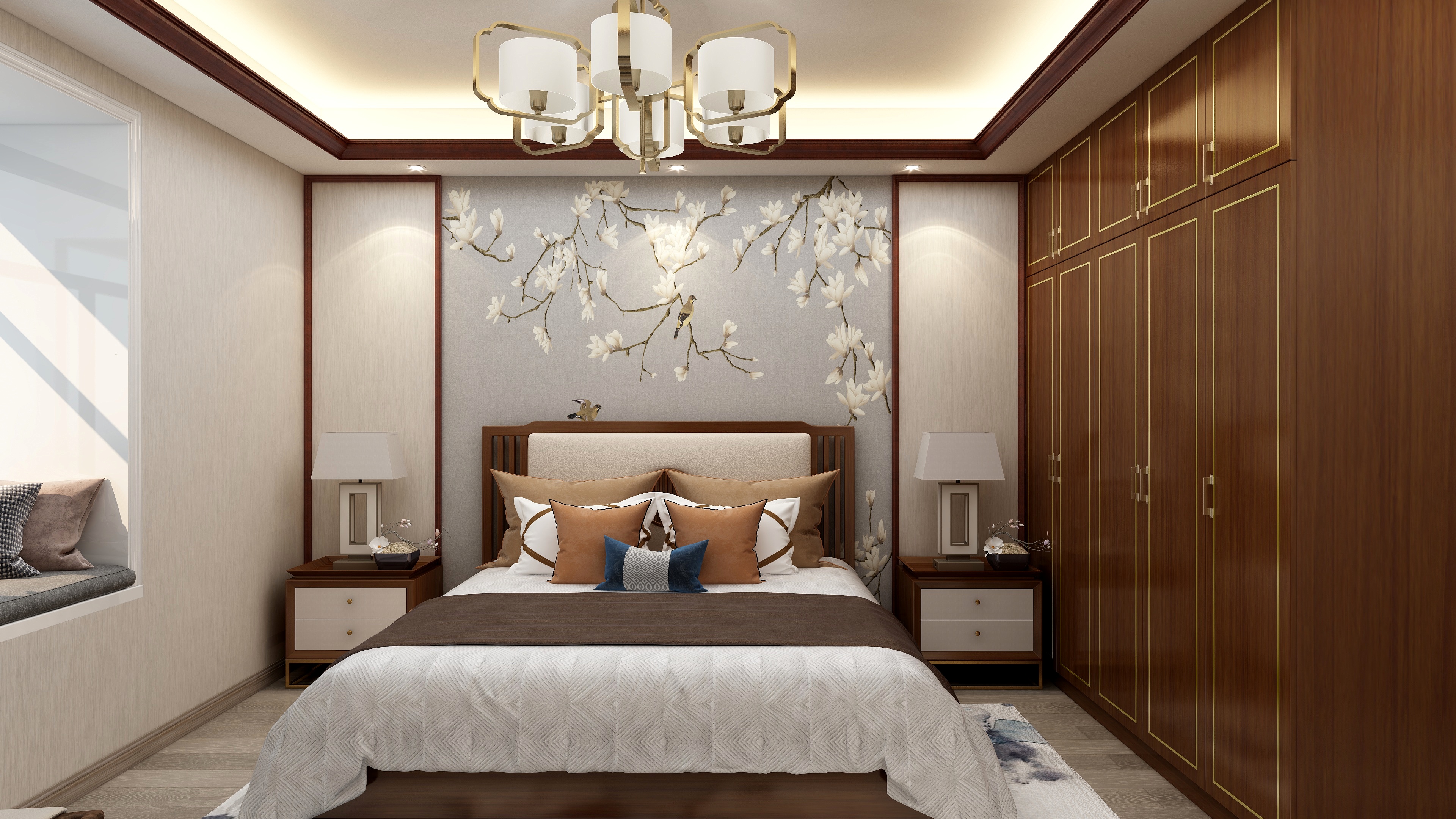 钱湘桃-新中式风格装修效果图