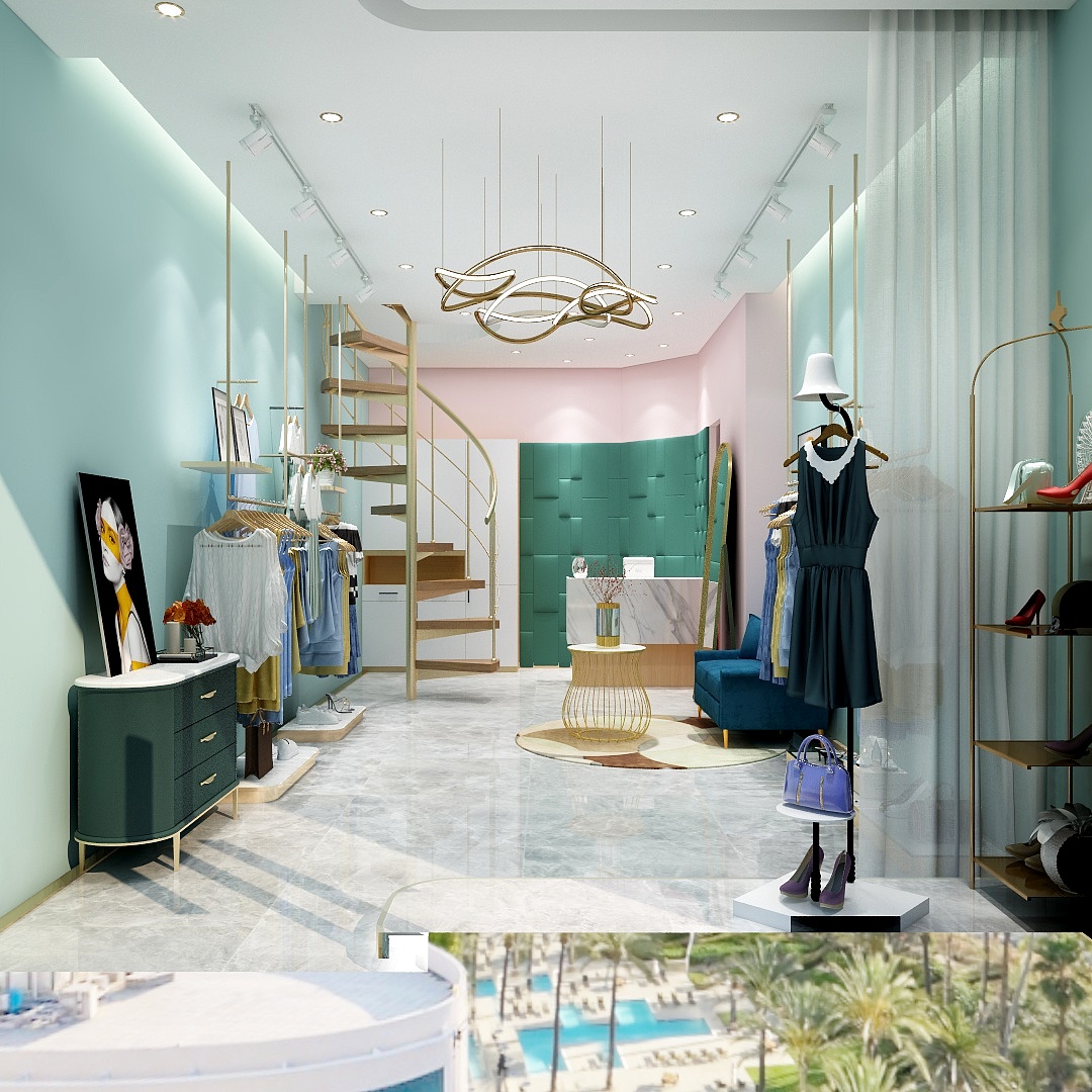 人仁忍韧-网红女装店-装修设计方案