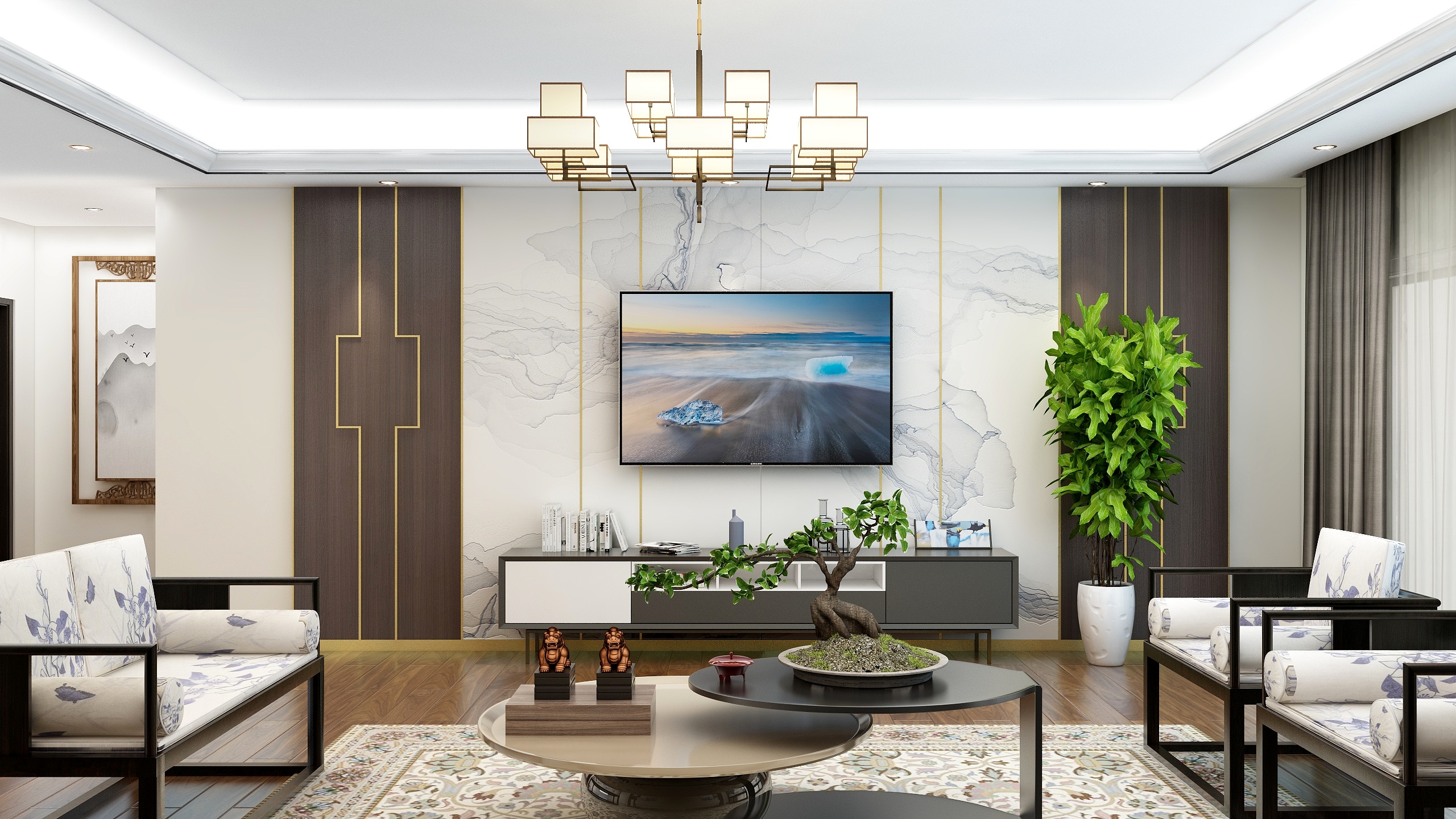 淄博梵境装饰-御湖名邸-装修设计方案