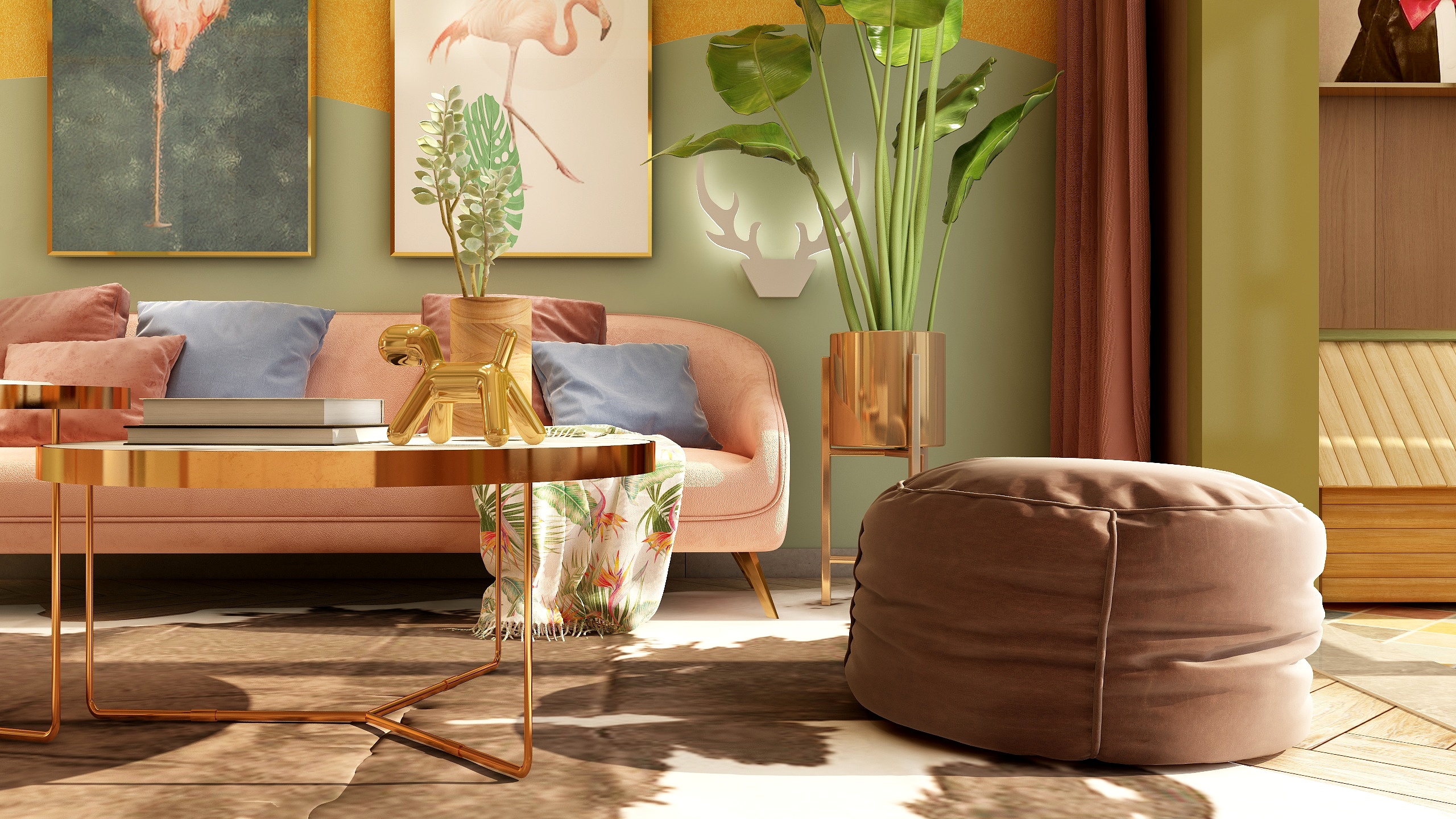 吕东明-获奖作品-暖春主题设计比赛《暖春丨清新北欧风》-装修设计方案