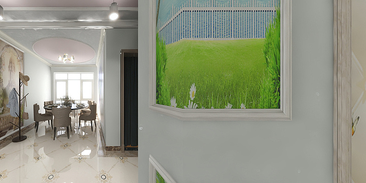 刘三郡主-新欧式，不是自己设计的户型图装修效果图是我自己新设计-装修设计方案