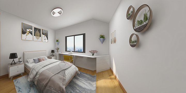 合肥米乐装饰动态图设计-滨湖万达-装修设计方案