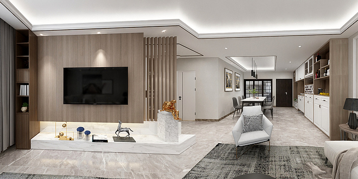 那年昔日-现代风格方案1-装修设计方案