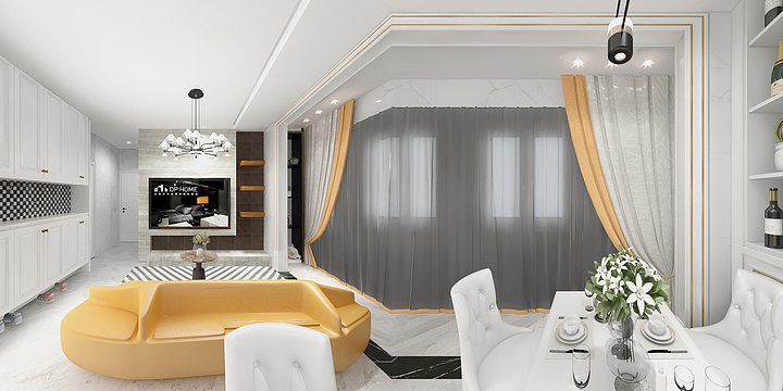 188****0546OoyM-瑞和园89.50㎡B户型3室2厅1卫-装修设计方案