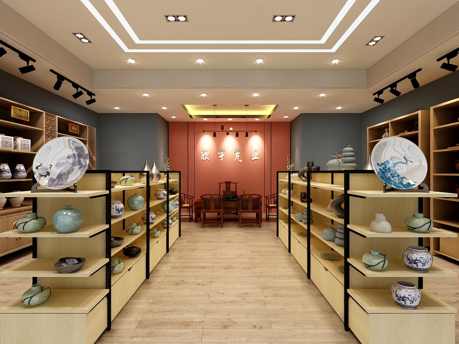 设计森先生-欣宇瓷业展厅-装修设计方案