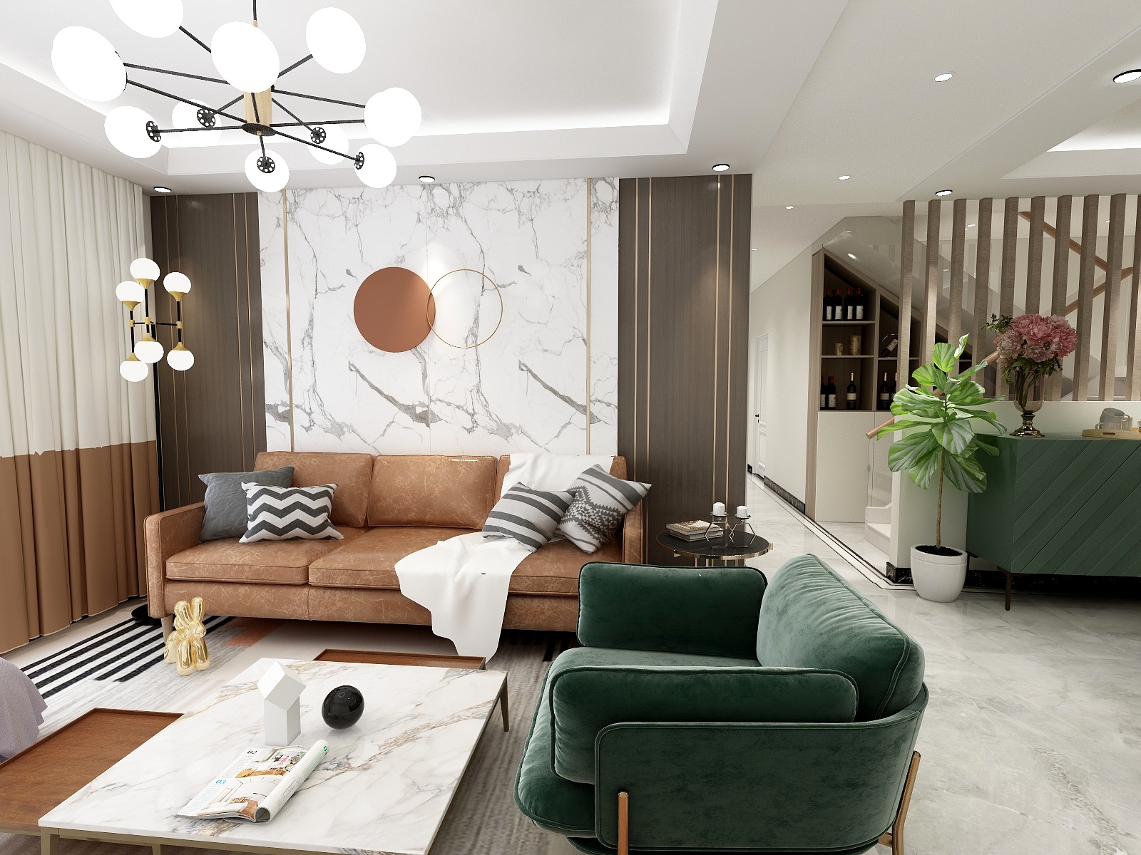 与我DfCi-现代简约风绿色系-装修设计方案