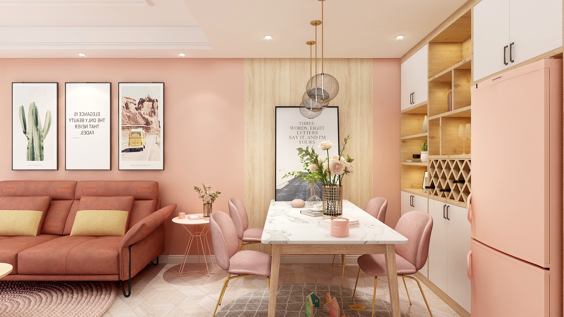 野鹤9-北欧-德信海德公园83.00㎡-装修设计方案