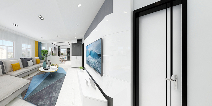 赵志强-瑞和园89.50㎡B户型3室2厅1卫-装修设计方案