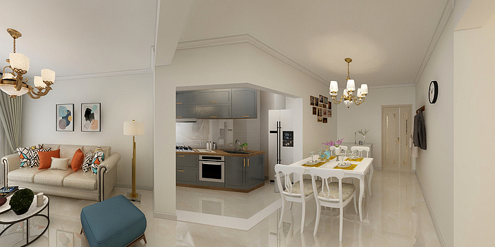 元灵儿-凯迪塞纳河畔，简欧带轻奢-装修设计方案