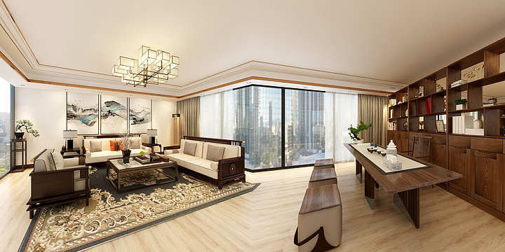 神丰整装-二楼董事长室-装修设计方案