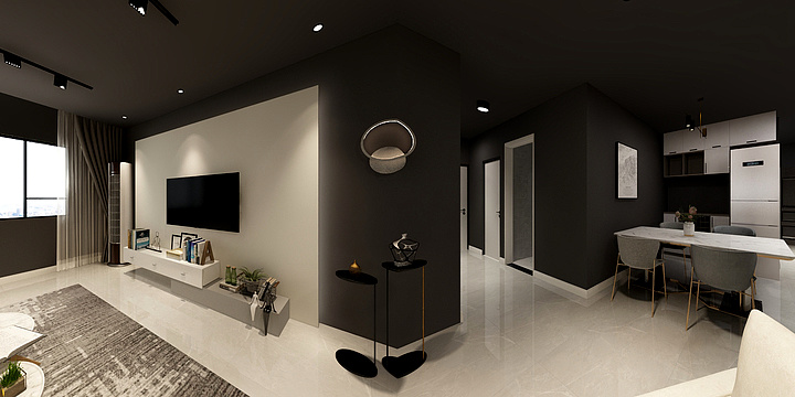 辰北设计工作室-金色学府-装修设计方案