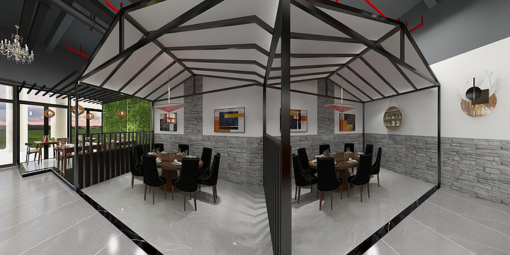 顺畅装饰-惠州.奥园家私房菜-装修设计方案