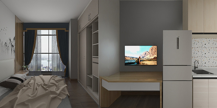 c灬hy-上城嘉泰公寓单间-装修设计方案