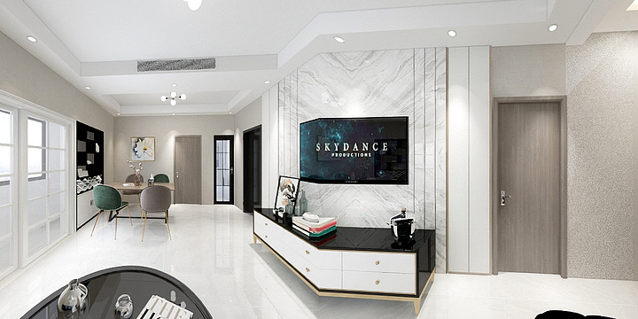 地图DfWG-瑞和园89.50㎡B户型3室2厅1卫-装修设计方案