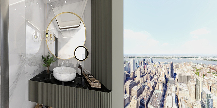 停留的静默-餐厅背景墙-装修设计方案